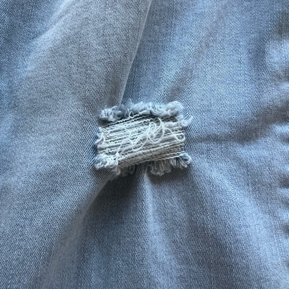 Crown & Ivy Womens Jeans Size 12 Blue Denim Light Wash Hi-Rise Skinny Crop (B3) - Picture 5 of 12